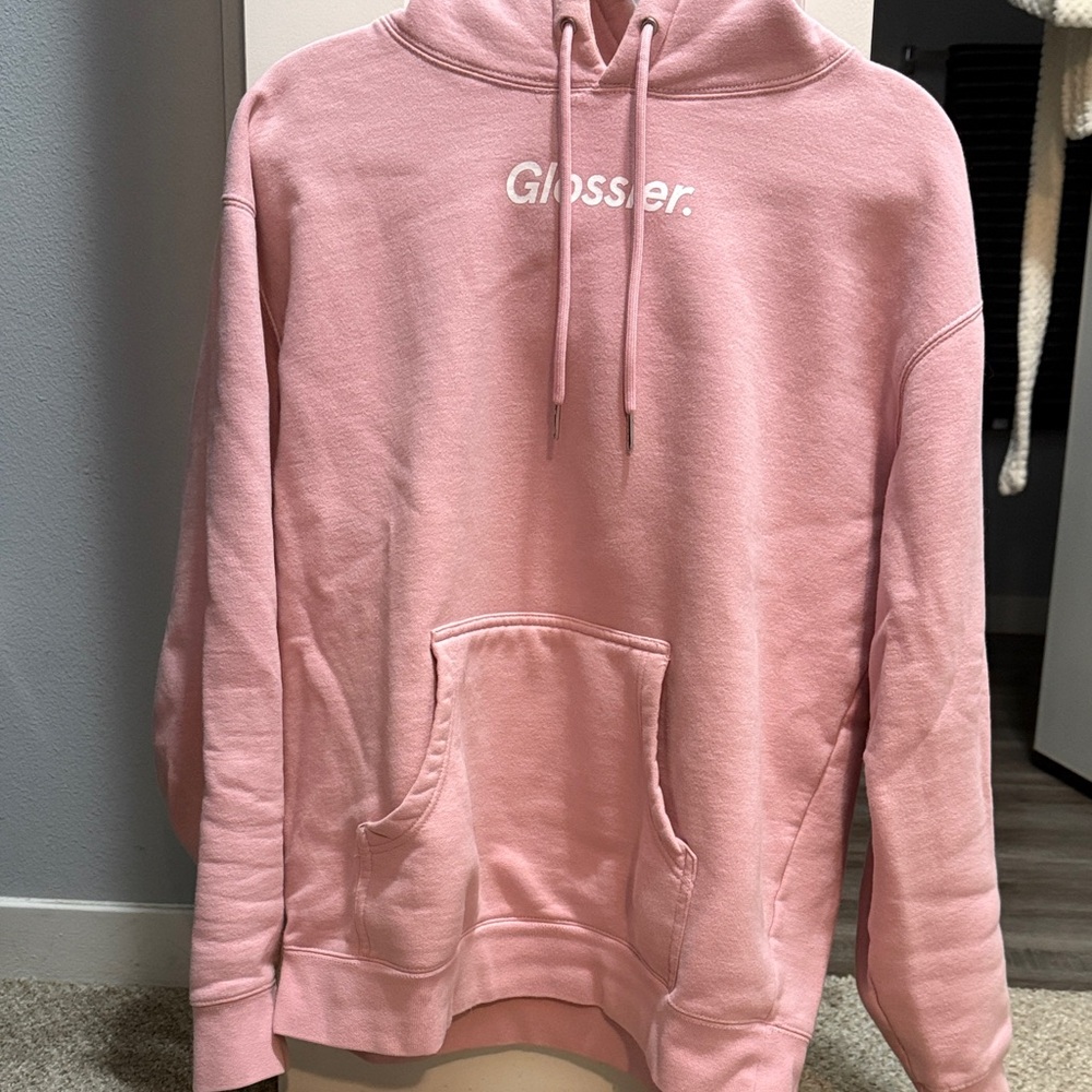 Glossier Original Pink Hoodie